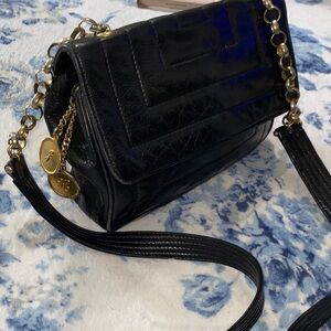 JAY HERBERT BY SHARIF Elegant Black Soft Leather Crossbody Bag